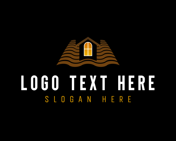 Attic - Home Attic Roofing logo design