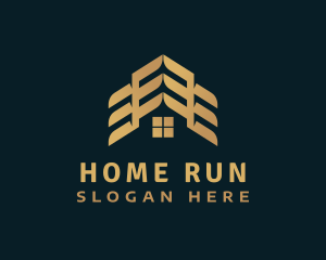 Gold Home Roofing logo design