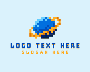 8bit - Space Y2K Pixel logo design