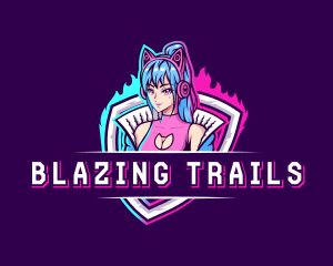 Female Gaming Streamer logo design