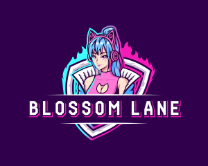 Female Gaming Streamer logo design