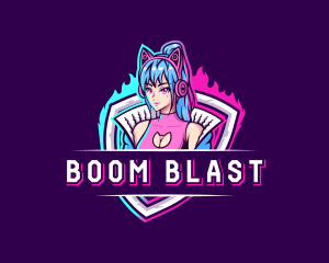 Female Gaming Streamer logo design