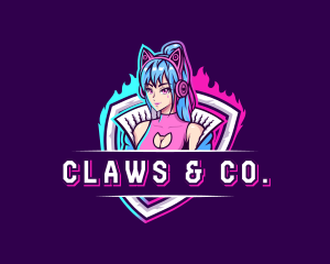 Female Gaming Streamer logo design