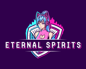 Female Gaming Streamer logo design