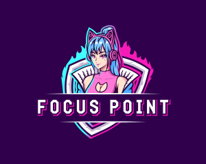 Female Gaming Streamer logo design