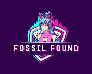 Female Gaming Streamer logo design