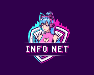 Female Gaming Streamer logo design