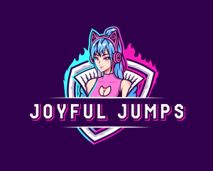 Female Gaming Streamer logo design