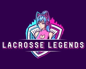 Female Gaming Streamer logo design