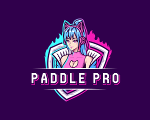 Female Gaming Streamer logo design