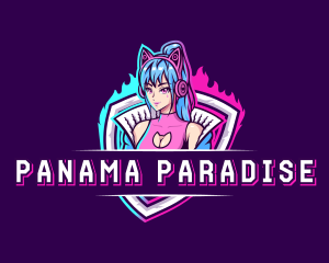 Female Gaming Streamer logo design