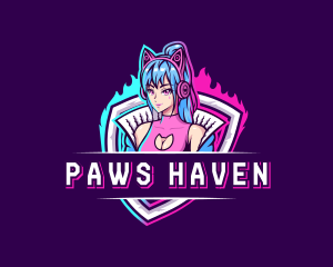 Female Gaming Streamer logo design