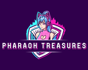 Female Gaming Streamer logo design