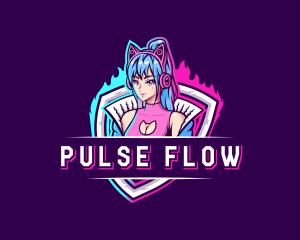 Female Gaming Streamer logo design