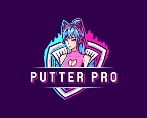 Female Gaming Streamer logo design