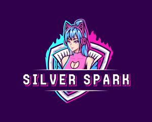 Female Gaming Streamer logo design