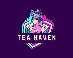 Female Gaming Streamer logo design