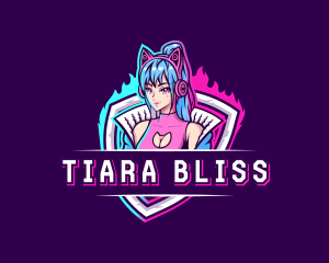 Female Gaming Streamer logo design