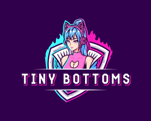 Female Gaming Streamer logo design