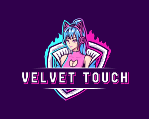 Female Gaming Streamer logo design