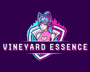 Female Gaming Streamer logo design