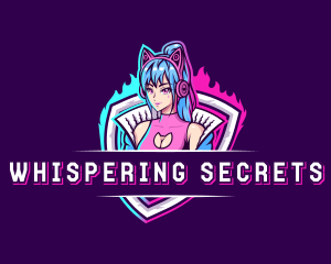 Female Gaming Streamer logo design