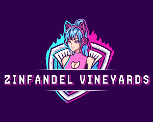 Female Gaming Streamer logo design