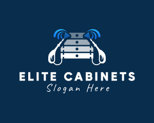 Cabinet - Cabinet Furniture Cleaning logo design