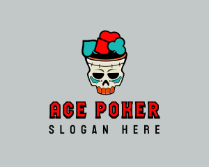 Poker - Skull Poker Casino logo design