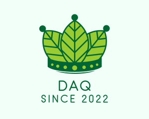 Farmer - Eco Leaf Crown logo design