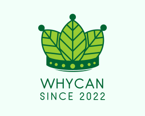 Micro Herb - Eco Leaf Crown logo design