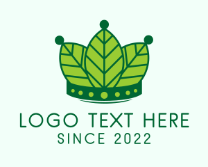 Plant - Eco Leaf Crown logo design