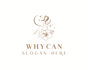 Salon - Floral Woman Beauty Spa logo design