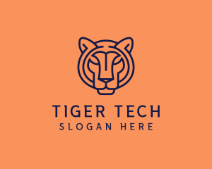 Wild Tiger Animal logo design