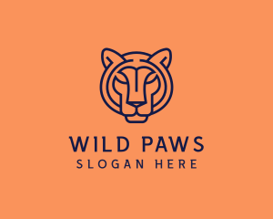 Wild Tiger Animal logo design