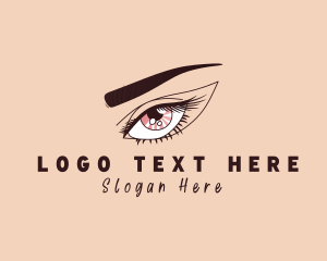 Lady - Eyelash Salon Cosmetic logo design