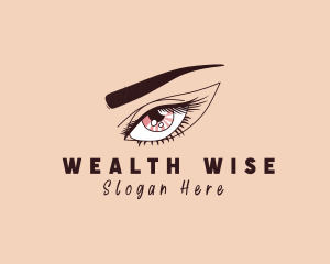 Aesthetic - Eyelash Salon Cosmetic logo design