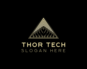 Tech Pyramid Developer logo design