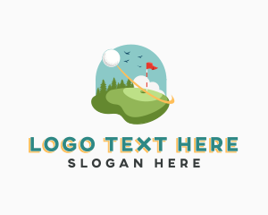 Outdoor - Sports Golf Course Field logo design