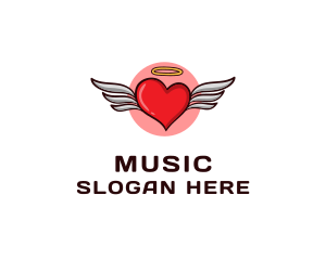 Hiphop - Graffiti Angel Heart logo design