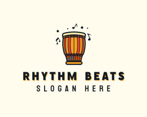 Djembe - African Drum Djembe logo design