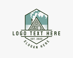 Cabin Camping House Logo