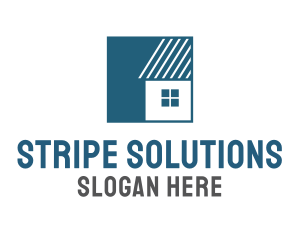 House Roof Stripes logo design