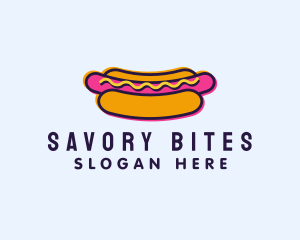 Sausage - Glitch Hot Dog Diner logo design