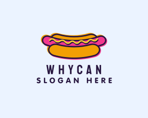 Snack - Glitch Hot Dog Diner logo design