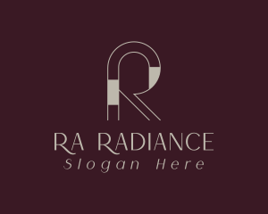 Luxury Fashion Letter R  logo design