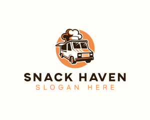 Chef Food Truck Van logo design