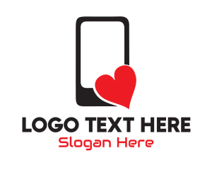Social Media - Love Mobile App logo design