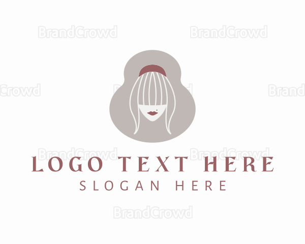 Hair Stylist Woman Logo