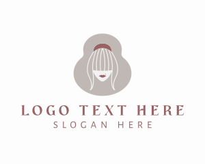 Lady - Hair Stylist Woman logo design